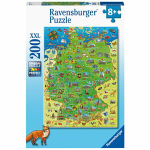 Ravensburger Puzzle XXL 100 Teile - Bunte Deutschlandkarte