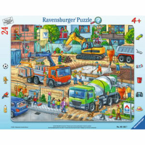 Ravensburger Rahmebpuzzle - Auf der Baustelle ist was los! 24 Teile