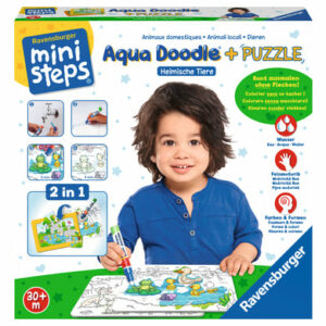 Ravensburger ministeps® Aqua Doodle® Puzzle: Heimische Tiere