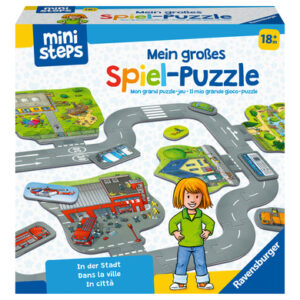 Ravensburger ministeps® Mein großes Spiel-Puzzle: In der Stadt