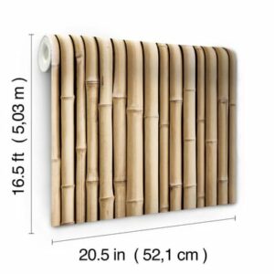 Room Mates PEEL & STICK Wallpaper - Bambus Mehrfarbig