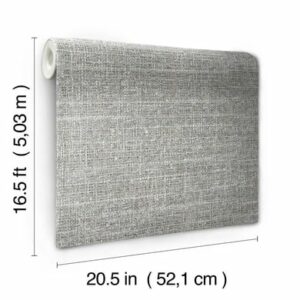 Room Mates PEEL & STICK Wallpaper - Tweed Grau Mehrfarbig