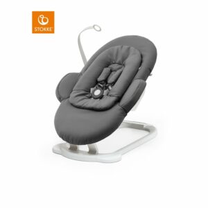 STOKKE® Steps™ Babywippe Herringbone Grey / White Chassis