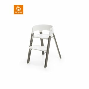 STOKKE® Steps™ Hochstuhl weiß Buche Hazy Grey