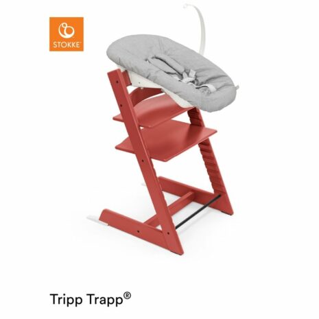 STOKKE® Tripp Trapp® Hochstuhl Warm Red inkl. Newborn Set™ Grey