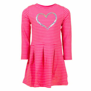 Salt and Pepper Streifen Kleid Pre Spring candy pink