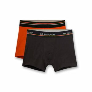 Sanetta Boxershort Orange/Schwarz