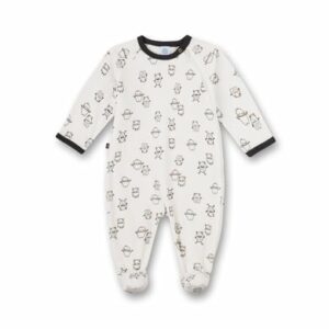 Sanetta Overall offwhite Monster Alloverprint