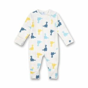 Sanetta Overall white pebble mit Dinos