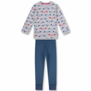 Sanetta Pyjama Grau/Blau