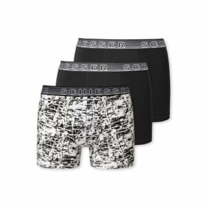 Schiesser Boxershort Schwarz/Weiß