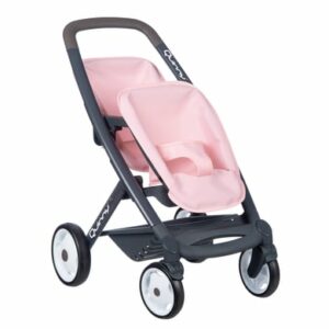 Smoby Quinny Zwillings-Sportpuppenwagen rosa/grau