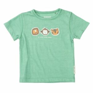 Staccato T-Shirt emerald strukturiert