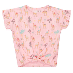 Staccato T-Shirt rose gemustert