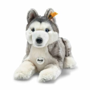 Steiff Husky Bernie grau/weiss liegend