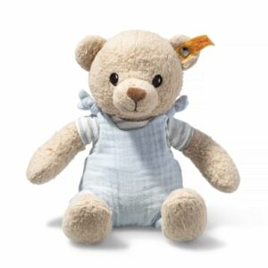 Steiff Teddybär Niko beige/blau GOTS