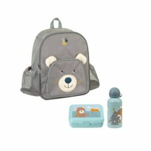 Sterntaler Kinder Rucksack 3er Set grau