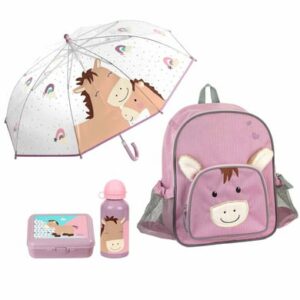 Sterntaler Kinder Rucksackset 4er Set lila