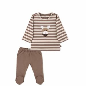 Sterntaler Set Langarm-Shirt und Hose braun