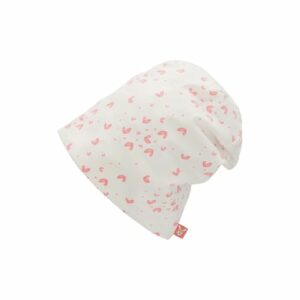 Sterntaler Slouch-Beanie Herzen ecru