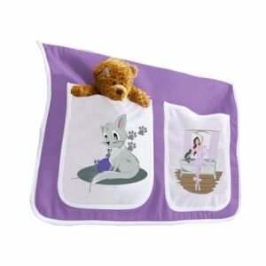 TICAA Kinder Bett-Tasche für Hochbett und Etagenbett Ballerina