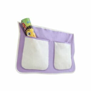 TICAA Kinder Bett-Tasche für Hochbett und Etagenbett Lila-Beige