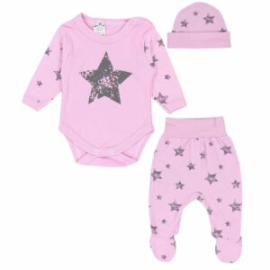 TupTam Baby Body Strampelhose Mütze Bekleidungsset rosa