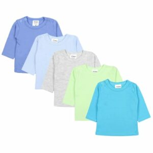 TupTam Baby Jungen Langarmshirt 5er Set blau