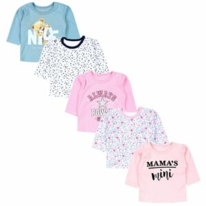 TupTam Baby Mädchen Langarmshirt 5er Set apricot