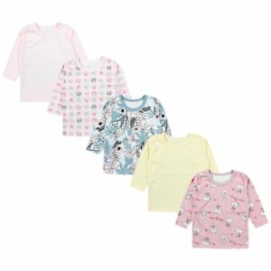 TupTam Baby Mädchen Langarmshirt 5er Set grün/gelb