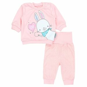 TupTam Baby Mädchen Langarmshirt Babyhose Outfit 2teilig apricot