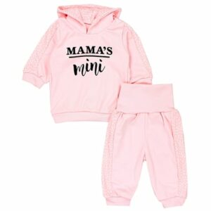 TupTam Baby Mädchen Langarmshirt Babyhose Outfit 2teilig apricot/weiß