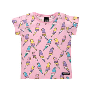 Villervalla Shirt Kurzarm Budgie LGT Bloom rosa