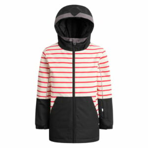 WeeDo Winterjacke COSMO PIRAT rot-gestreift_schwarz