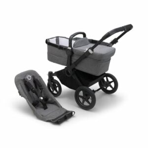 bugaboo Kombikinderwagen Donkey 5 Base Black/Grey Melange