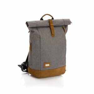 fillikid Wickelrucksack Rolltop Berlin Grau Melange