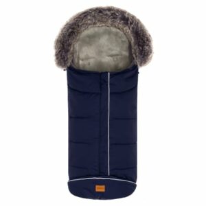 fillikid Winterfußsack Mavensi mit Lammfelleinlage navy