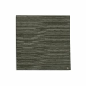 jollein Mulltuch Schmusedecke Musselin 115x115 cm Stripe Leaf Green