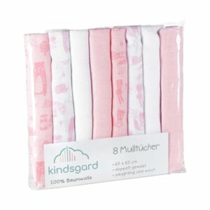 kindsgard Mullwindeln bovbov 8er-Pack rosa