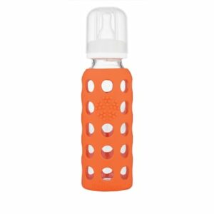 lifefactory Babyflasche aus Glas in papaya 250 ml