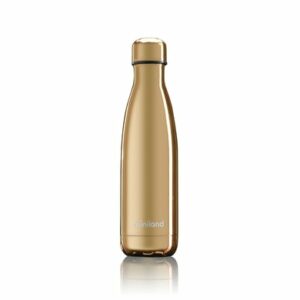 miniland Thermosflasche bottle deluxe gold mit Chromeffekt 500 ml