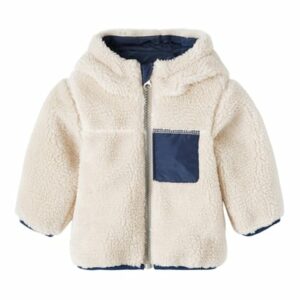 name it Outdoorjacke Teddy Nbmmolav Whitecap Gray