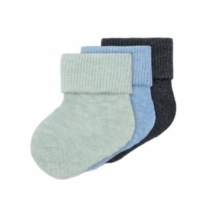 name it Socken 3er Pack Grey Pinstripe