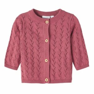 name it Strickjacke Nbftomille Deco Rose