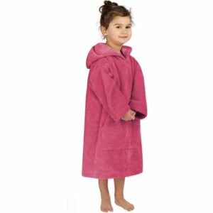 normani Kinder langarm Poncho 2-5 Jahre Pichilemu Pink