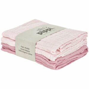 pippi Muslin Tücher 4er Pack shrinking violet