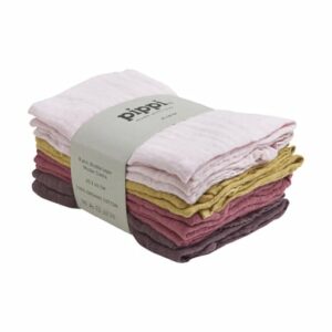 pippi Muslin Tücher 8er Pack Chalk Pink