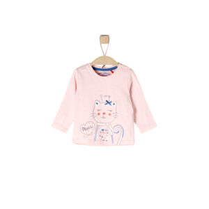 s.Oliver Girls Langarmshirt rosy melange