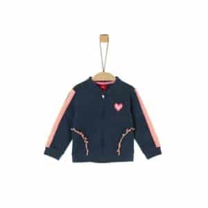 s.Oliver Sweatjacke dark blue rosa