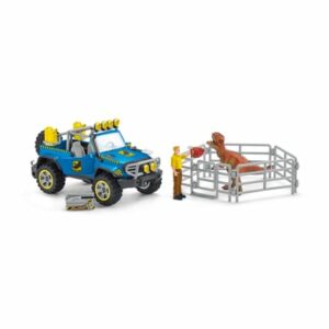 schleich® Spielset Geländewagen mit Dino-Außenposten 41464